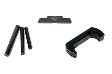 Image of Cross Armory Glock 3-Piece Kit, 3 Pin Set, Extended Mag Catch, Extended Slide Lock, Gen 5, Black, CRG5OKBK
