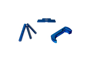 Image of Cross Armory Glock 3-Piece Kit, 3 Pin Set, Extended Mag Catch, Extended Slide Lock, Gen 5, Blue, CRG5OKBL