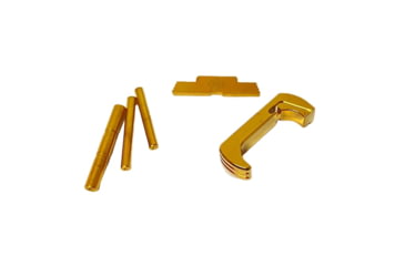 Image of Cross Armory Glock 3-Piece Kit, 3 Pin Set, Extended Mag Catch, Extended Slide Lock, Gen 5, Gold, CRG5OKGD