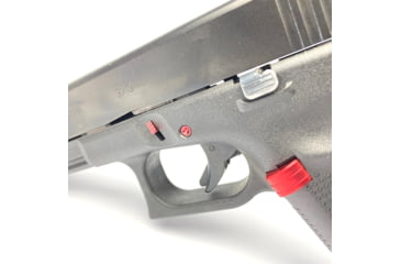 Image of Cross Armory Glock 3-Piece Kit, 3 Pin Set, Extended Mag Catch, Extended Slide Lock, Gen 5, Red, CRG5OKRD