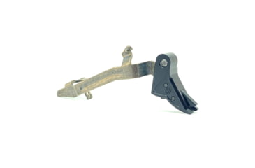 Image of Cross Armory Glock Gen 1-3 Enhanced Flat Faced Trigger w/Bar, 9mm, Aluminum, Black/Black, Small, crGTb-bk