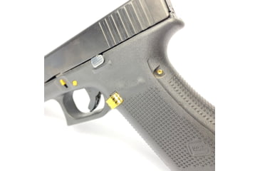 Image of Cross Armory Glock 3-Piece Kit, 3 Pin Set, Extended Mag Catch, Extended Slide Lock, Gen 5, Silver, Small, CRG5OKGD