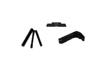 Image of Cross Armory Glock Operator Kit, 3-Piece Generation 1-3 w/ 3-Pin Set, Extended Metal Mag Catch, Extended Slide Lock, Black, Small, CRGOKBK