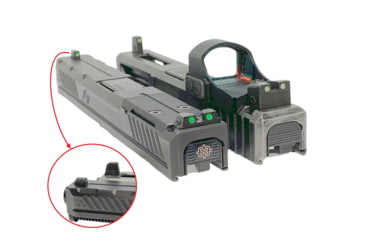 Image of USED Cross Armory Glow-In-The-Dark Pistol Sights, Black, Tall, crGSt-bk, EDEMO2, Used, Condition Like New, Open Box