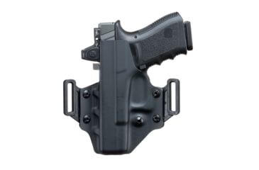 Image of Crucial Concealment Covert OWB Kydex Holster, Taurus G3, Right Hand, Black, 1229