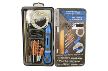 Image of DAC Technologies Slim Line 15 Piece Universal Cleaning Kit w/ Rachet Handle And Bit Set In Mettle Case, 38264