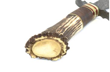 Image of Damascus Crown Stag Hunter Fixed Knife DM1042