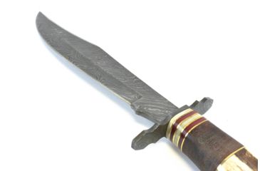 Image of Damascus Crown Stag Hunter Fixed Knife DM1042