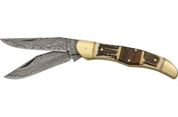 Image of Damascus Filework Folder Knife DM1041