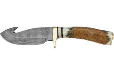 Image of Damascus Guthook Skinner Fixed Knife DM1008