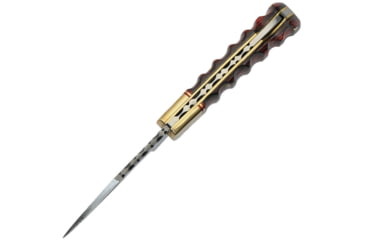 Image of Damascus Red and Black Lockback