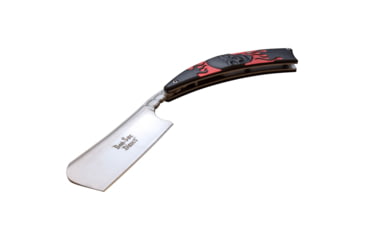 Image of Dark Side Blades Razor, 3.75 in, 3Cr13 Stainless Steel Stainless Steel, Razor, Black/Red, DS-082RD