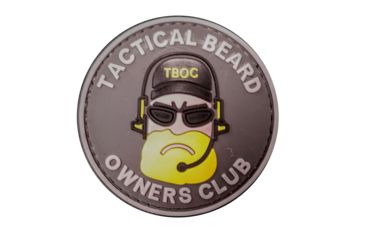 Image of DDT Rubber Morale Patch, Beard, Blonde DDT50109