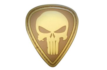 Image of DDT Rubber Morale Patch, Punisher Skull Small, OD Green DDT50136