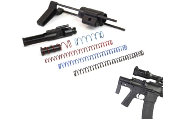 Image of Dead Foot Arms Subcompact Weapon 2.5in Stock for Rifle Caliber AR Platform Rifles Gen 2, Black Anodized, 80030