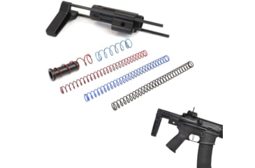 Image of Dead Foot Arms Subcompact Weapon 4in Stock for Rifle Caliber AR Platform Rifles Gen 2, Black Anodized, 80050