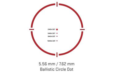 Image of SIG SAUER Romeo4T Tactical RDS, Ballistic Circle Dot .5 MOA Reticle, Solar/Side Mount Battery, Hex Bolt Mount &amp; Spacer, SOR43031