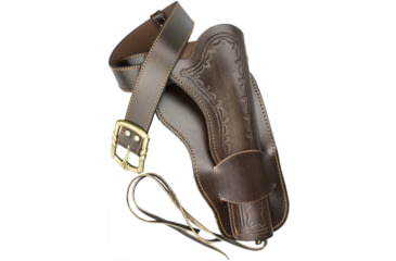 Image of Denix Single Western Leather Holster, Brown leather construction, DX723