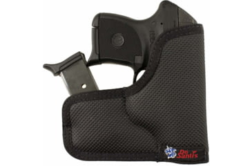 Image of DeSantis Ammo Nemesis Pocket Holster, S&amp;W J FrameS 2in-2 1/4in, M&amp;P 340 2in, Bodyguard 38, Taurus 85 2in, Ruger LCR 1 7/8in, LCRX, Ambidextrous, Nylon, Black, M33BJN3Z0