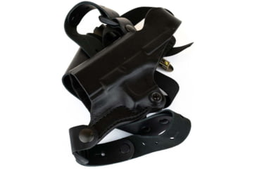 Image of DeSantis C.E.O. Shoulder Rig Leather Holsters, Glock 20, 21, 21SF, 29, 30, 37, 38, 39, Left Hand, Plain, Black, 11ZBBE8Z0