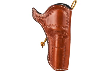 Image of DeSantis Doc Holliday Leather Belt Holster, Colt SAA 4 3/4in, Ruger Vaquero 4 5/8in, Left Hand, Lined, Tan, 081TD54Z0