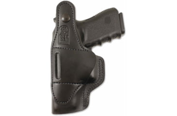 Image of DeSantis Dual Carry II Leather IWB Holster, Springfield XDS 3.3in, Left Hand, Plain, Black, 033BBY1Z0