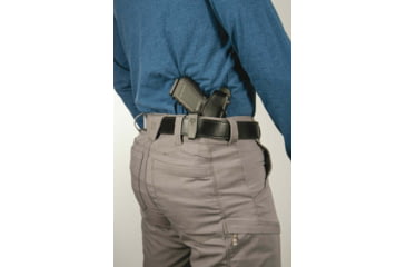 Image of DeSantis Dual Carry II Leather IWB Holster, Springfield XDS 3.3in, Left Hand, Plain, Black, 033BBY1Z0