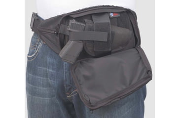 Image of DeSantis Gunny Sack Belt Nylon Holster, Colt Government Model 45, 1911 , Springfield TRP Operator 45, Ambidextrous, Nylon, Black, R60BJ85Z0