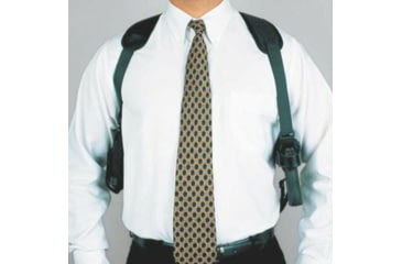 Image of DeSantis Patriot Shoulder Rig, Colt Government Model 45, Commander, Officer, Kimber Custom, Compact, Ultra Carry, Para P10, P12, P13, P14 , Ambidextrous, Nylon, Black, N84BJ85L0