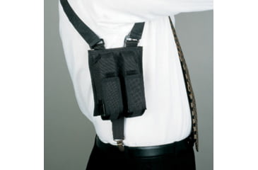 Image of DeSantis Patriot Shoulder Rig, Colt Government Model 45, Commander, Officer, Kimber Custom, Compact, Ultra Carry, Para P10, P12, P13, P14 , Ambidextrous, Nylon, Black, N84BJ85L0