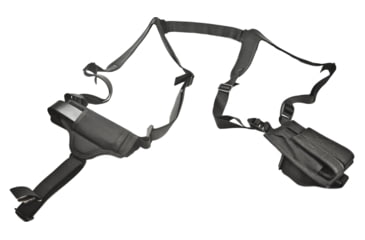 Image of DeSantis Patriot Shoulder Rig, Colt Government Model 45, Commander, Officer, Kimber Custom, Compact, Ultra Carry, Para P10, P12, P13, P14 , Ambidextrous, Nylon, Black, N84BJ85L0