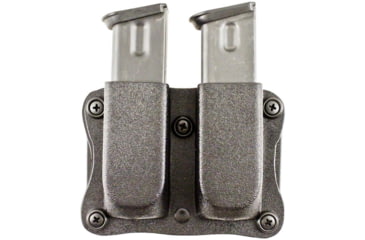 Image of DeSantis Quantico Double Mag Pouch Belt Holster, Glock 43, Ambidextrous, Kydex, Black, A87KJYYZ0