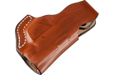 Image of DeSantis Quick Snap Leather Belt Holster, SIG P238, P238 Equinox, Colt Pony, Mustang, Kimber Micro Carry, Left Hand, Plain, Tan, 027TBP6Z0