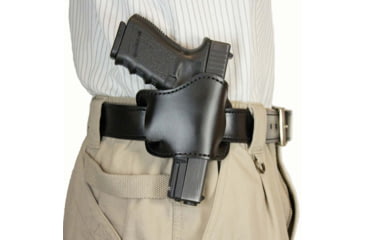 Image of DeSantis Simple Slide Belt Leather Holster, Fits Most Small Autos, Right Hand, Lined, Black, 119BAG1Z0
