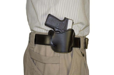 Image of DeSantis Simple Slide Belt Leather Holster, Fits Most Small Autos, Right Hand, Lined, Black, 119BAG1Z0