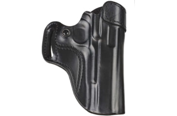 Image of DeSantis Sky Cop Leather Belt Holster, Glock 19, 23, 26, 27, 32, 33, 36, 19X, 45, Right Hand, Plain, Black, 068BAB6Z0