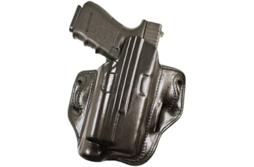 Image of DeSantis Speed-Lite Belt Leather Holster, Glock 19, 23, 32 w/ Streamlight TLR-7 or TLR-8, Right Hand, Plain, Black, 132BA5KZ0