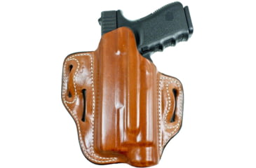 Image of DeSantis Speed-Lite Belt Leather Holster, Glock 17, 22, 31 w/ Inforce APL, Left Hand, Plain, Tan, 132TB3JZ0