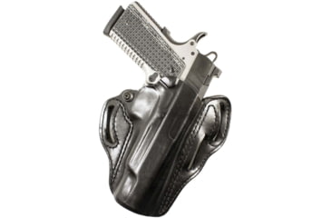Image of DeSantis Speed Scabbard Leather OWB Belt Holsters - FN, FN Herstal FN 509, FN Herstal FN 509 Tactical, Left Hand, Plain, Black, 002BB1JZ0
