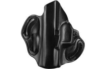 Image of DeSantis Speed Scabbard Leather OWB Belt Holsters - FN, FN Herstal FN 509, FN Herstal FN 509 Tactical, Left Hand, Plain, Black, 002BB1JZ0