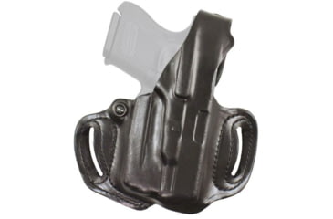 Image of DeSantis Thumb Break Mini Slide Leather Belt Holster Springfield Hellcat/Hellcat OSP w/ Streamlight TLR-6, Right, Black, 085BA7UZ0