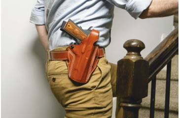 Image of DeSantis Thumb Break Scabbard Belts Holsters - Walther, Walther PPK, PPK/S, Left Hand, Plain, Tan, 001TB74Z0