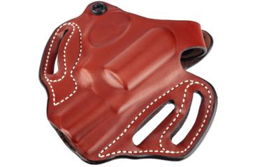 Image of DeSantis Thumb Break Scabbard Holster - Right, Tan, Unlined, Plain, 3 Slot 001TA22Z0 - FITS COLT AGENT, COBRA, DETECTIVE SPECIAL 2in.