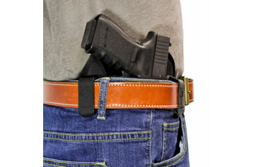 Image of DeSantis Vanquisher IWB Nylon Holster, Fits Most Medium to Large Autos and Small Revolvers, Ambidextrous, Nylon, Black, M71BJG2Z0