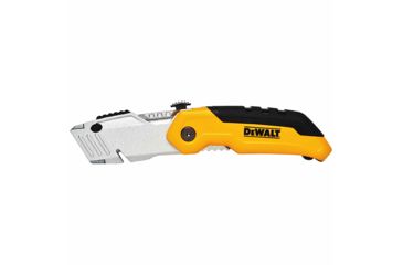 Image of DeWALT Folding Retractable Utility Knife, Yellow/Black DWHT10035