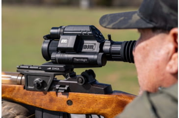 Image of DNT Optics ThermNight 2.5-10x Thermal Rifle Scope, 5-20x Day/Night w/ Laser Rangefinder