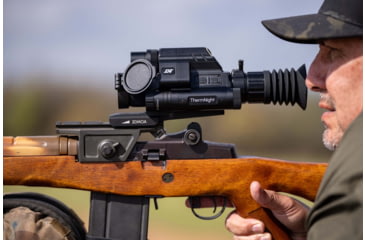 Image of DNT Optics ThermNight 2.5-10x Thermal Rifle Scope, 5-20x Day/Night w/ Laser Rangefinder