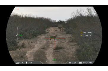 Image of DNT Optics Zulus 4K 3-24x50mm Night Vision Riflescope w/Laser Rangefinder and DNT Ballistic Engine, Black, ZT4K324R