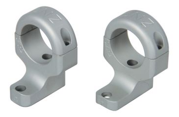 Image of DNZ Products Hunt Masters Two Piece Mounts - Savage Round Receiver/Axis/Stevens 200, High Ring, 1 in Tube, 2 Screws, Silver, SW1H2S