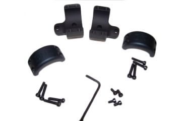 Image of DNZ Products Hunt Masters Two Piece Mounts - Savage Flatback 2003 And Older, High Ring, 30 mm Tube, 4 Screws, Black Matte, 2SF3TH